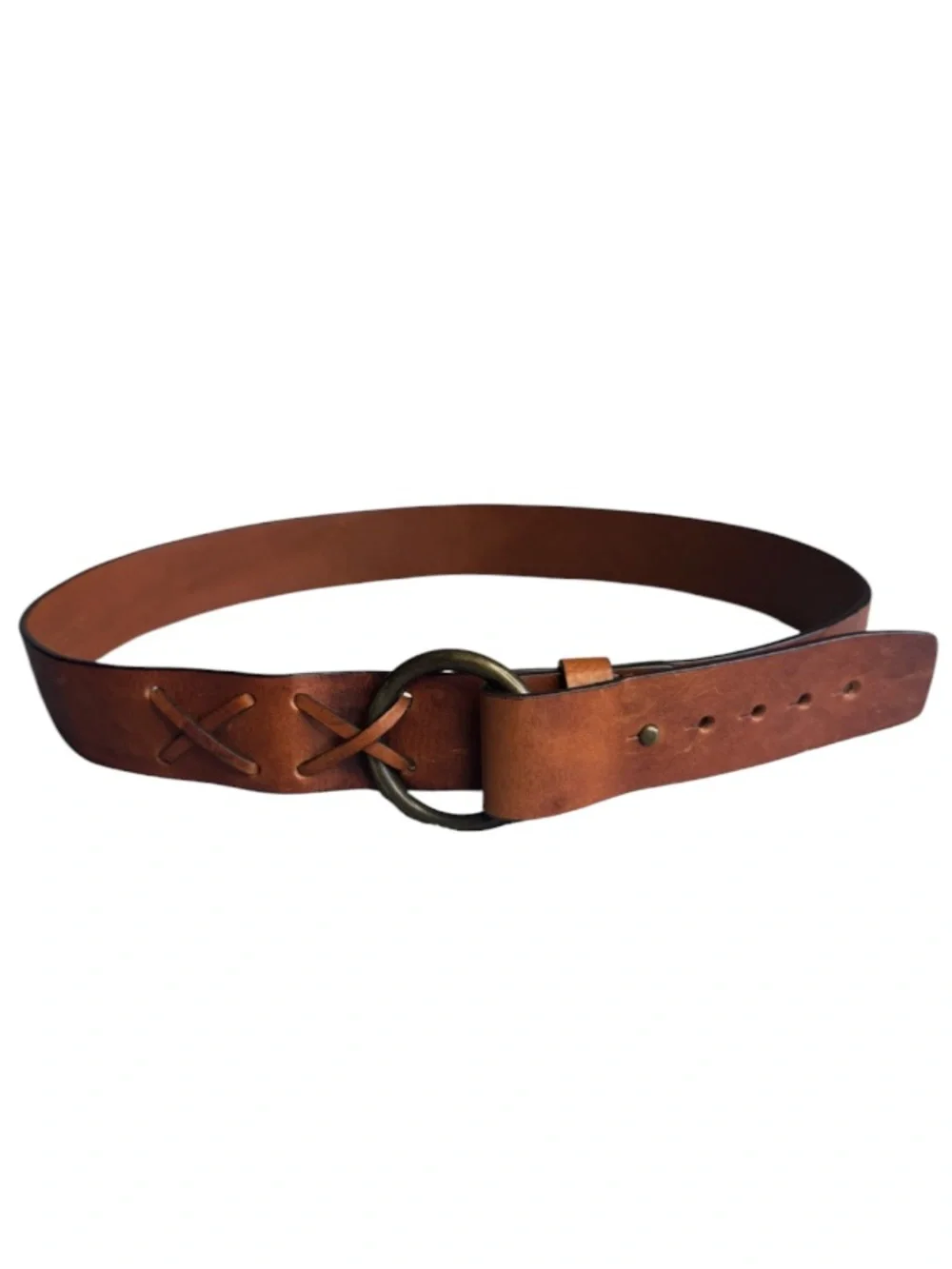 Sundance Rylee Leather Belt Brown Size Medium